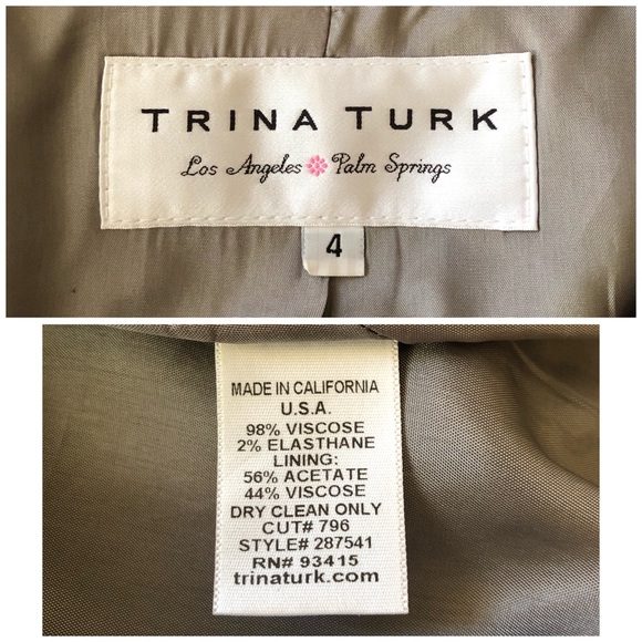NEW Trina Turk Abstract Crop Funnel Neck Jacket - Picture 8 of 8